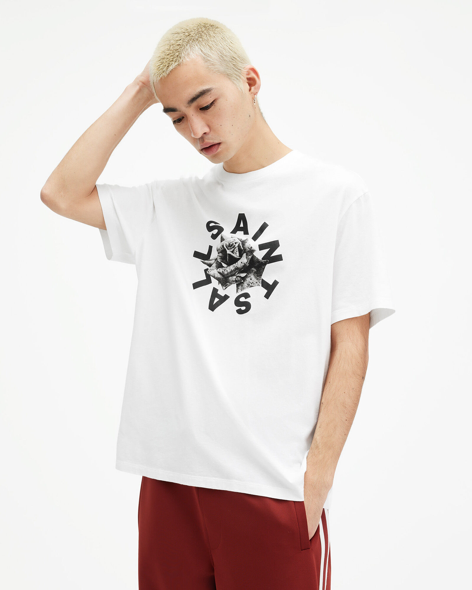 Daized Logo Print Crew Neck T-Shirt