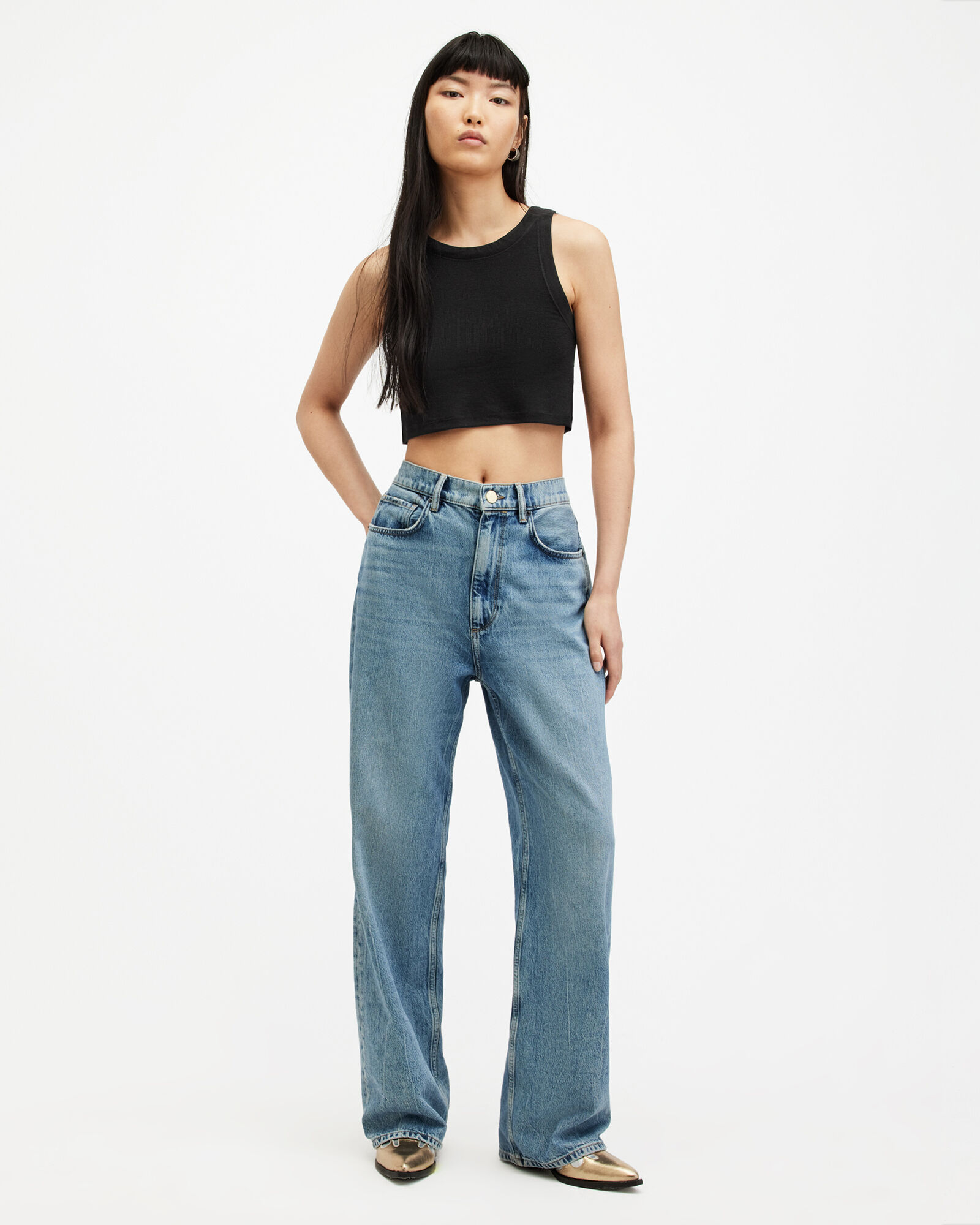 Rina Cropped Sleeveless Tank Top