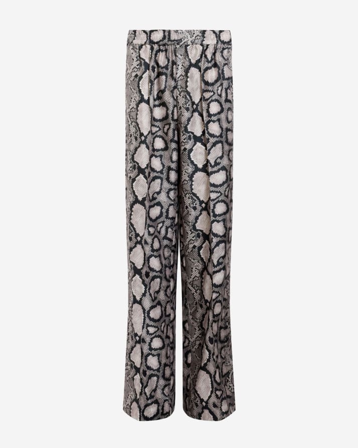 Shop the Charli Wide Leg Snake Print Trousers