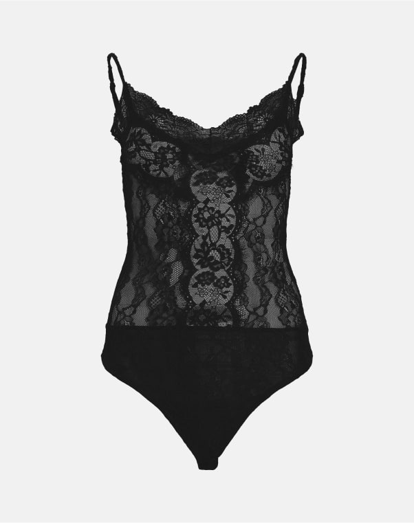 Shop the Monica V-Neck Lace Bodysuit