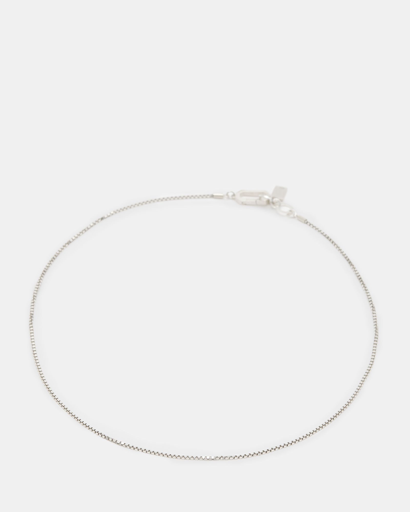 AllSaints Box Chain Fine Sterling Silver Necklace