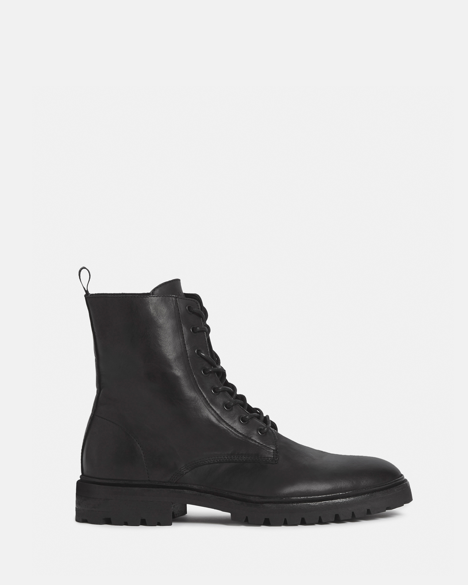 AllSaints Tobias Leather Boots,, Black, Size: UK