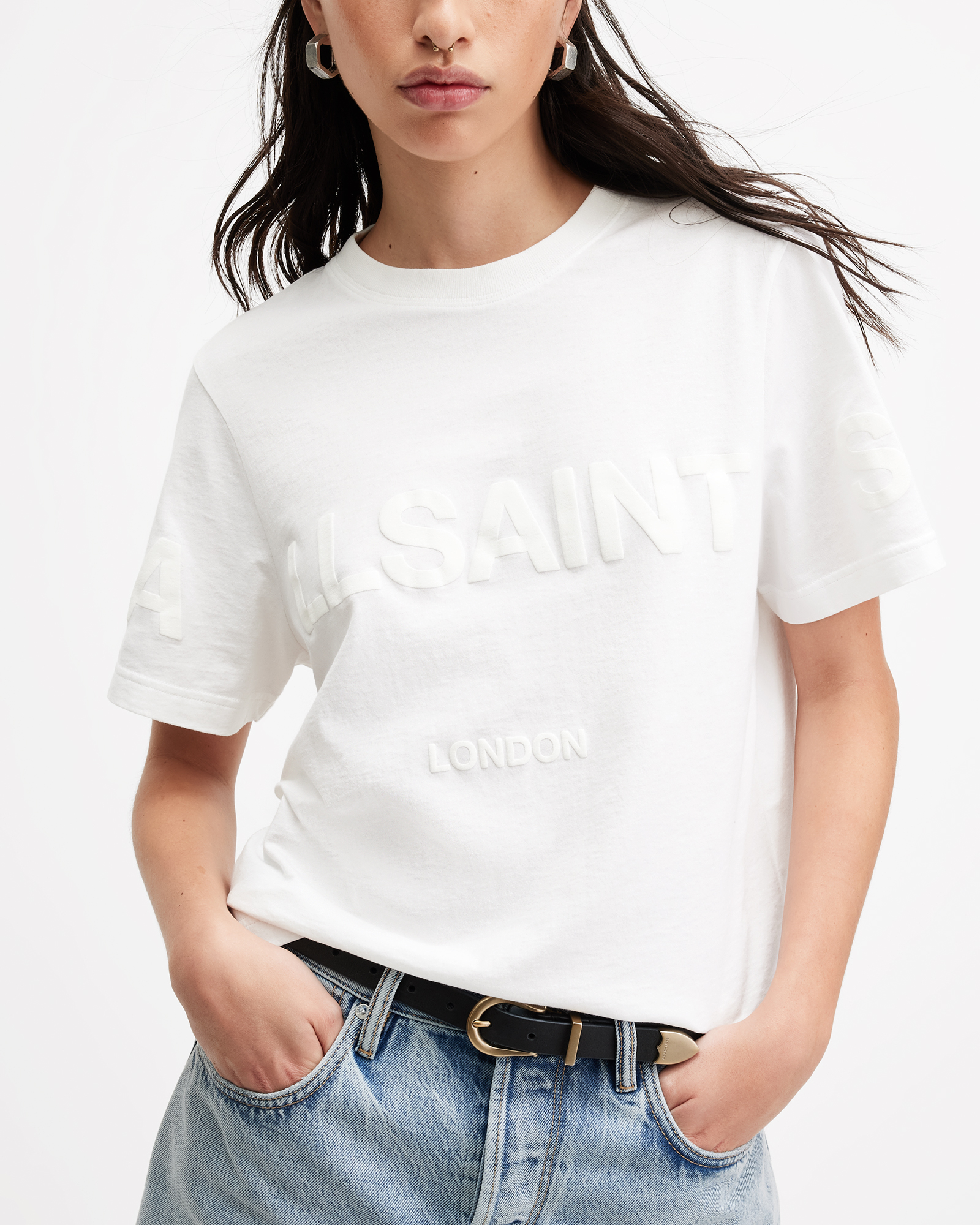 AllSaints Lisa Biggy Logo T-Shirt