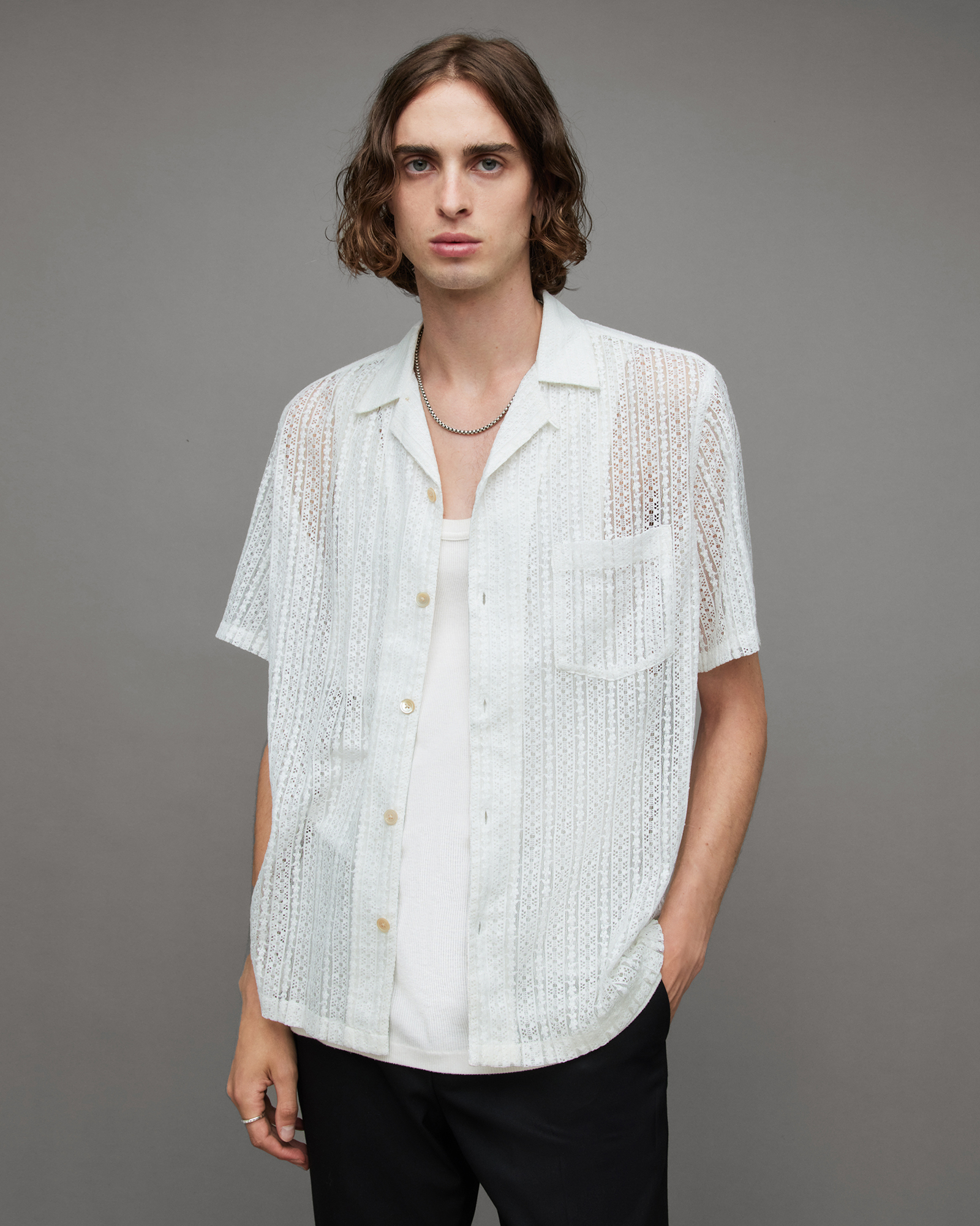 AllSaints 'Emblem' patterned shirt, Men's Clothing