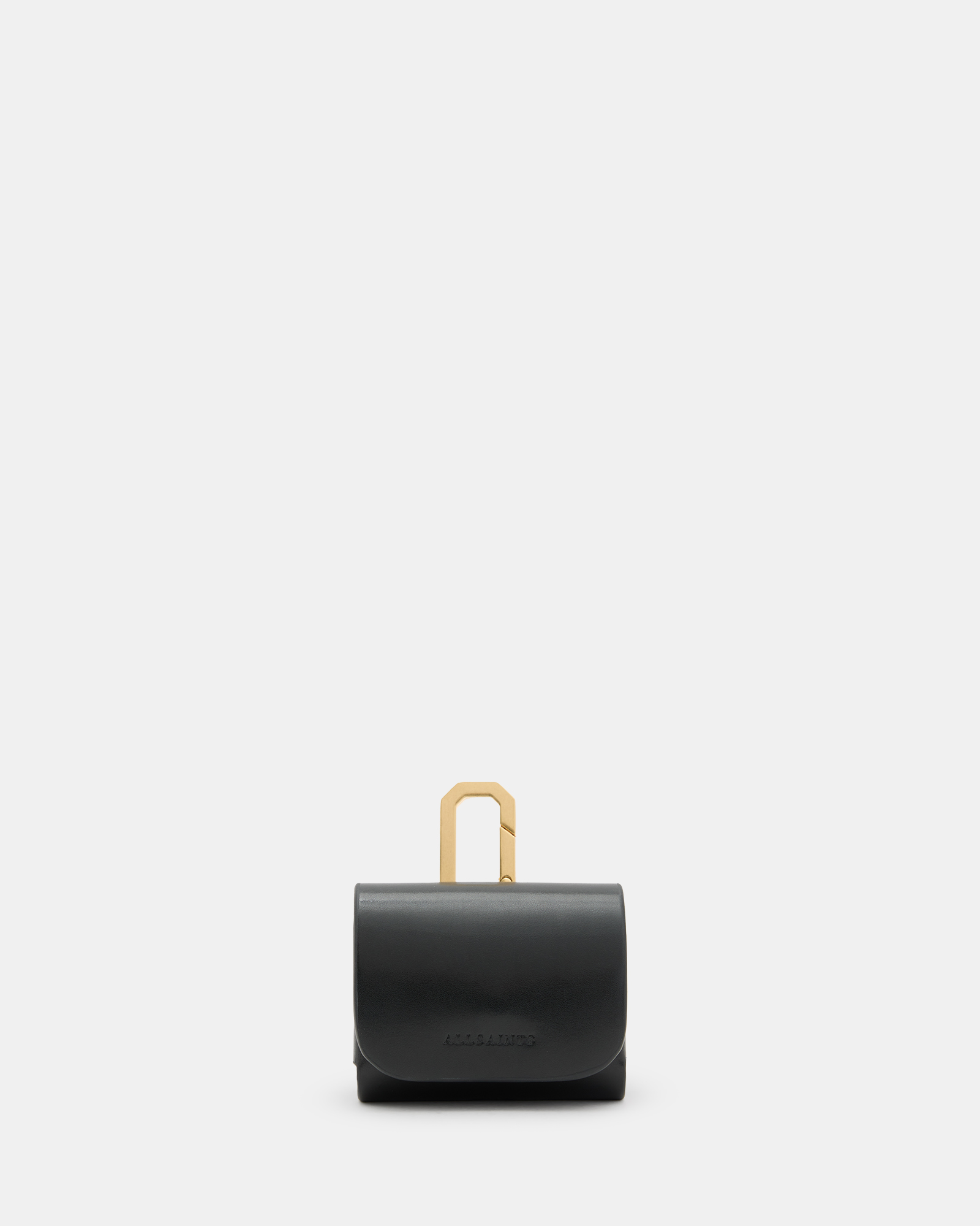 AllSaints Airpod Leather Case,, Black