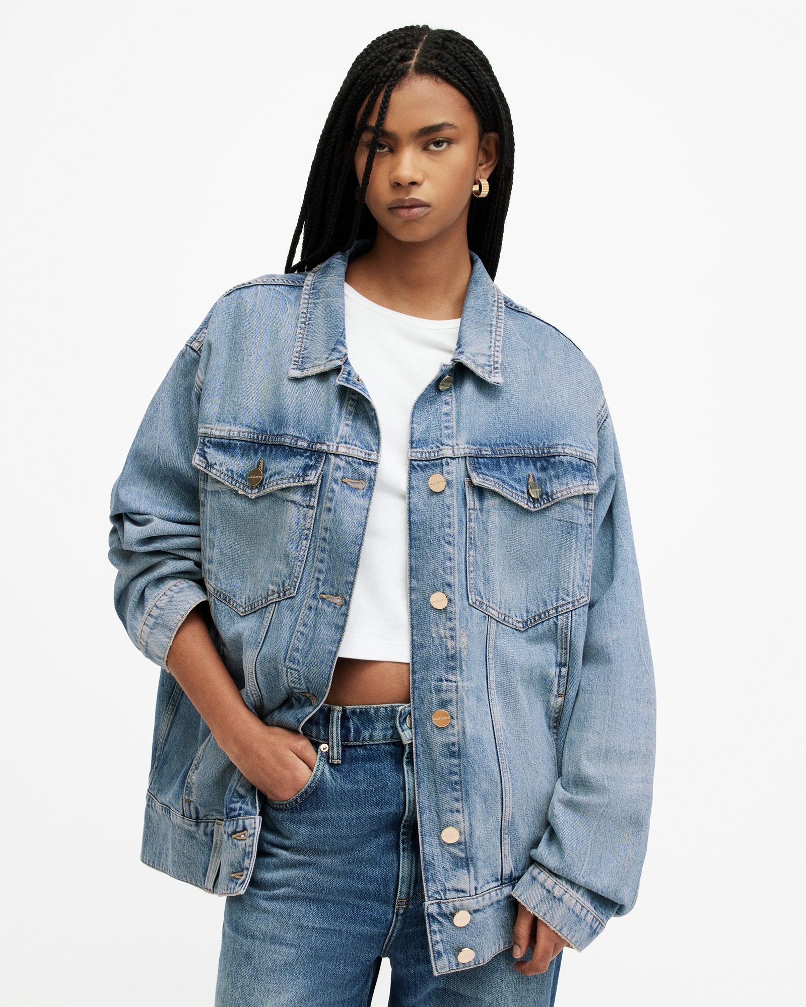 Casual Pointe Denim Jacket – Go Jo Recycled Store