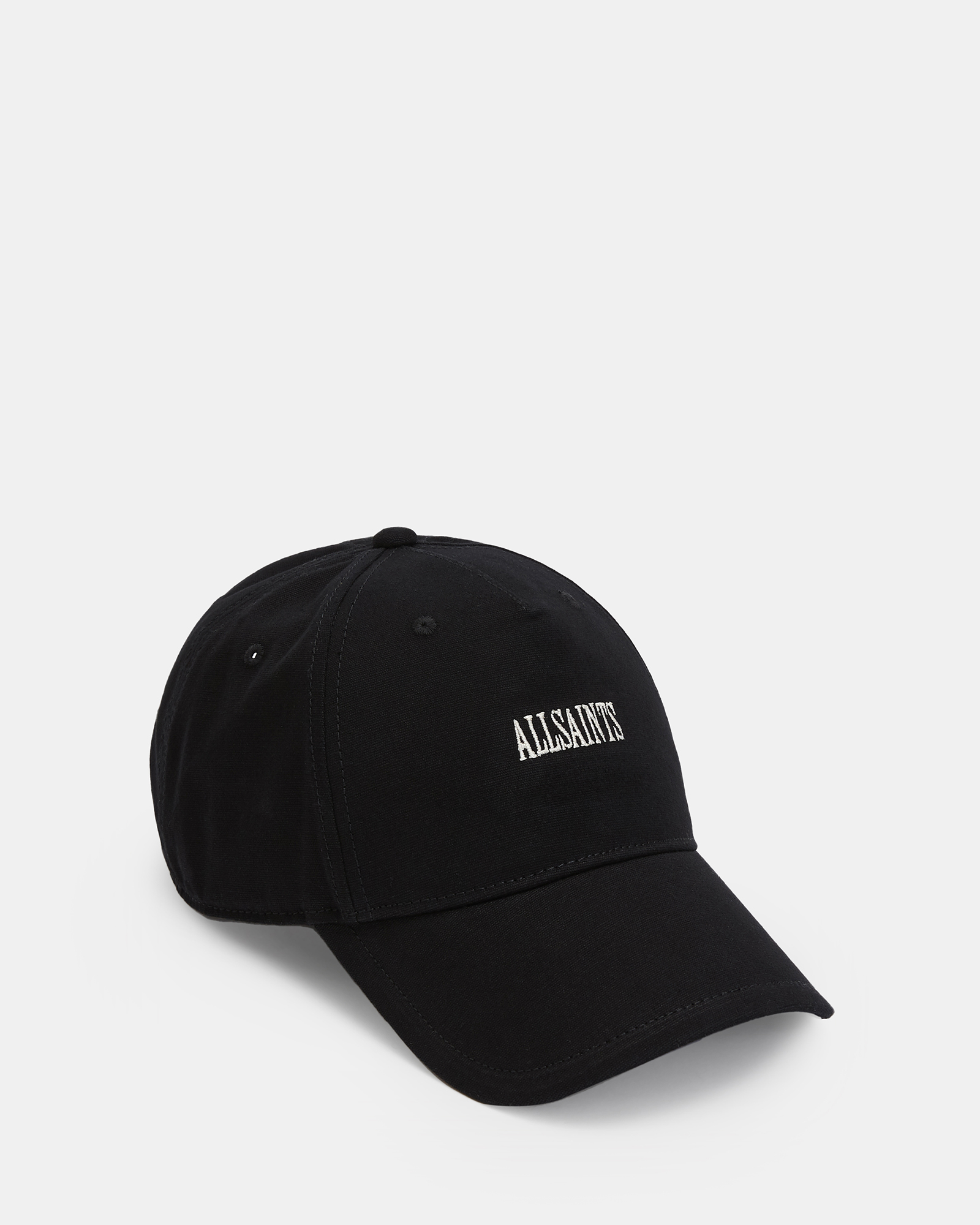 AllSaints Axl Baseball Cap,, Black/White