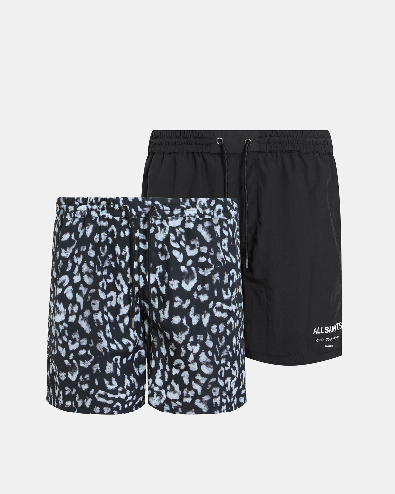 AllSaints Lani Swim Shorts 2 Pack,, Size: