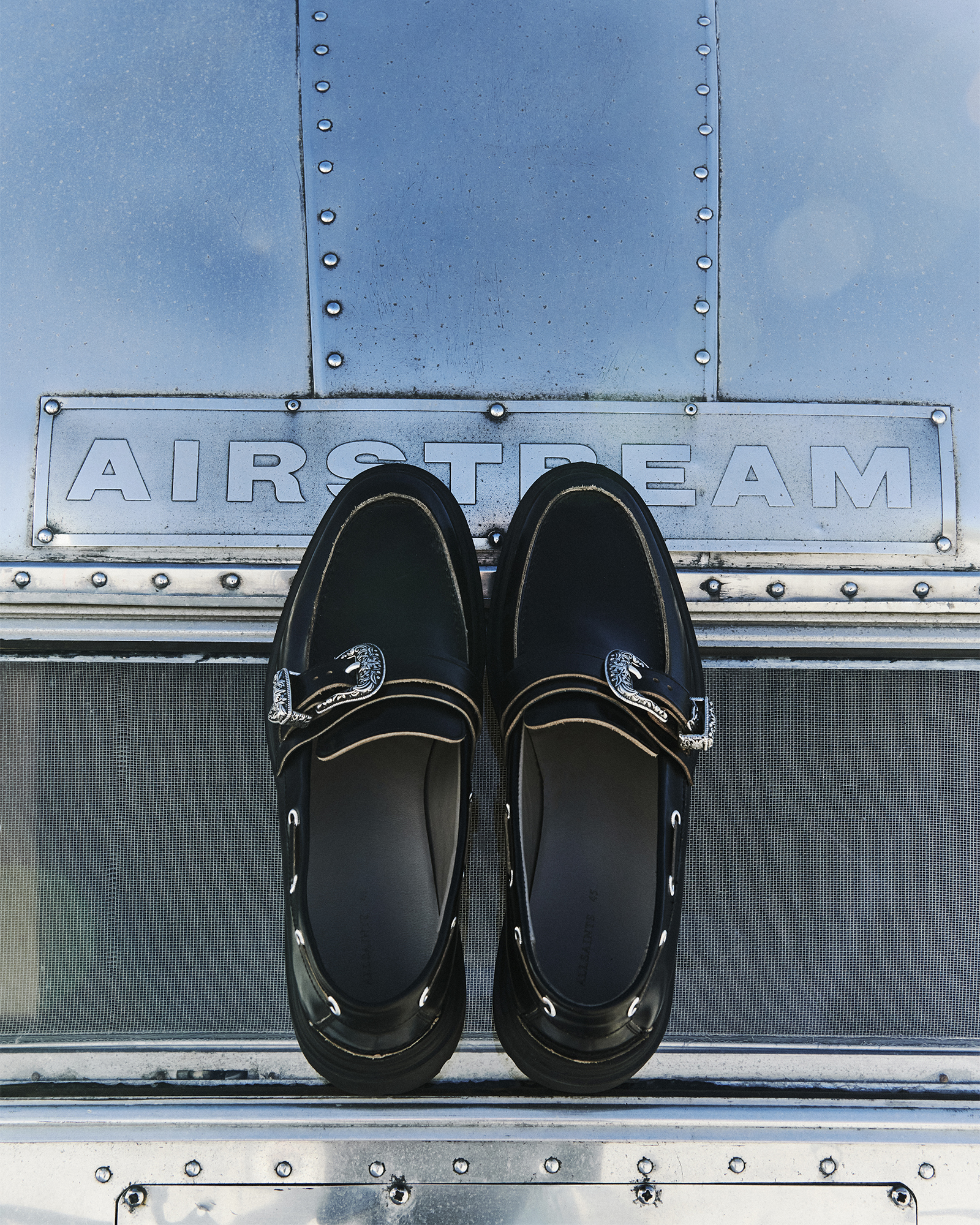AllSaints Hanbury Leather Western Loafers