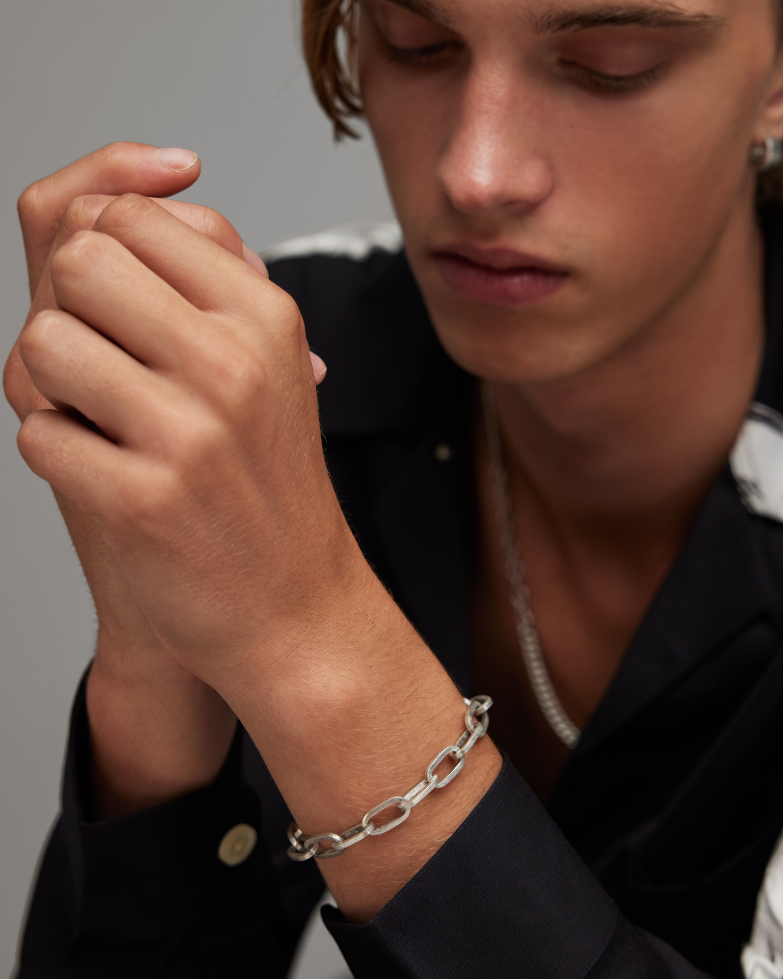 SILVER Silver | Kruz ALLSAINTS Chain Bracelet Sterling WARM US