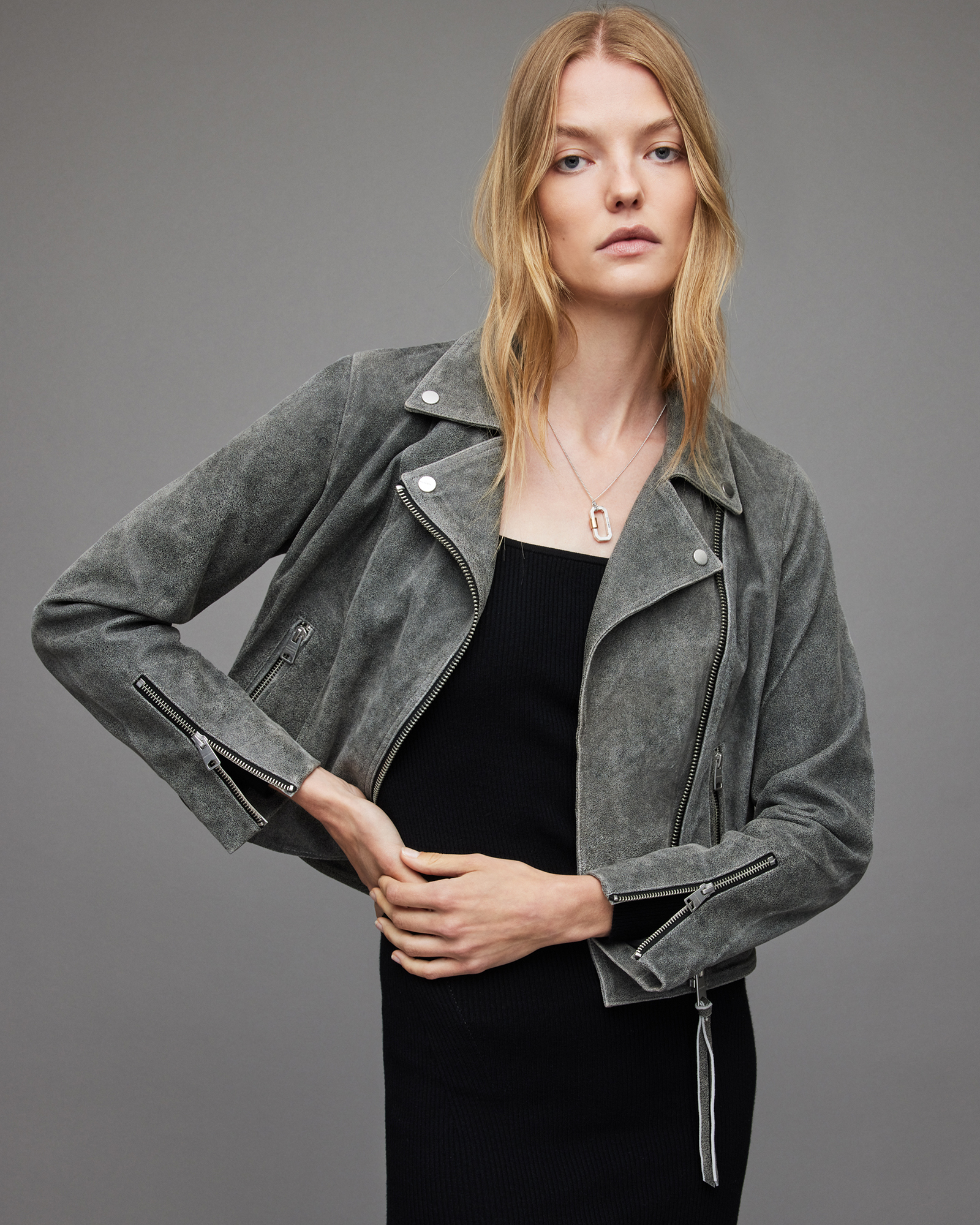 neve quilted leather biker jacket