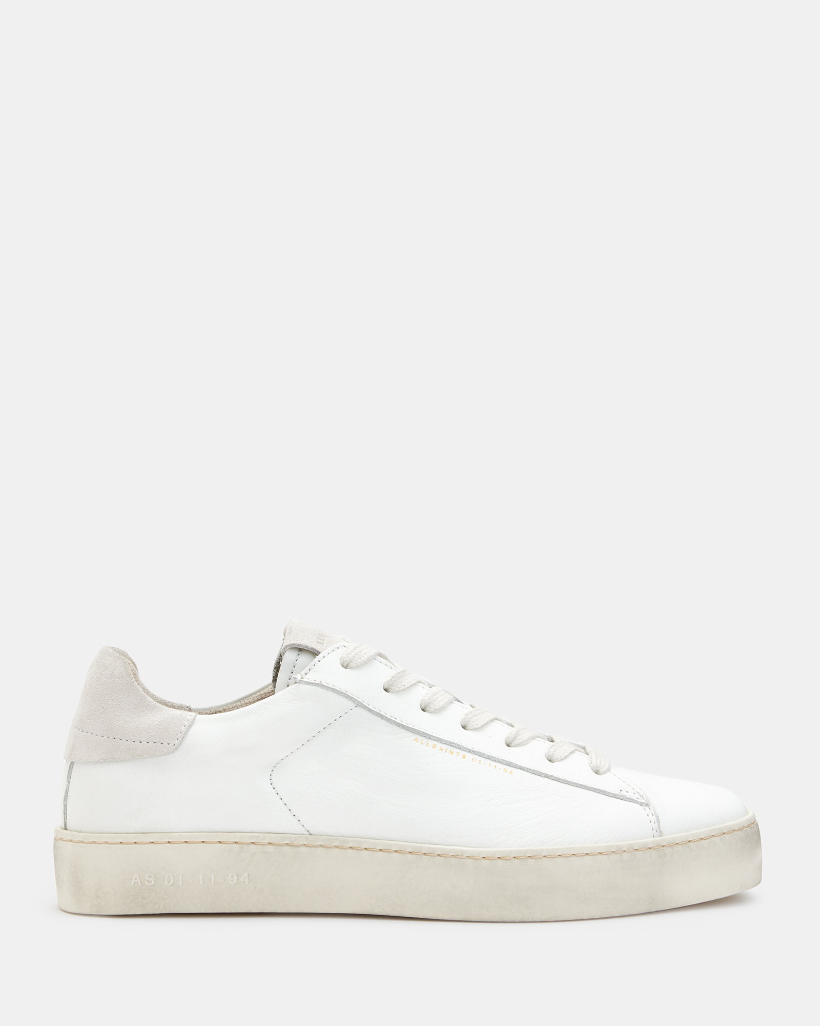 Shana Low Top Leather Sneakers White | ALLSAINTS US