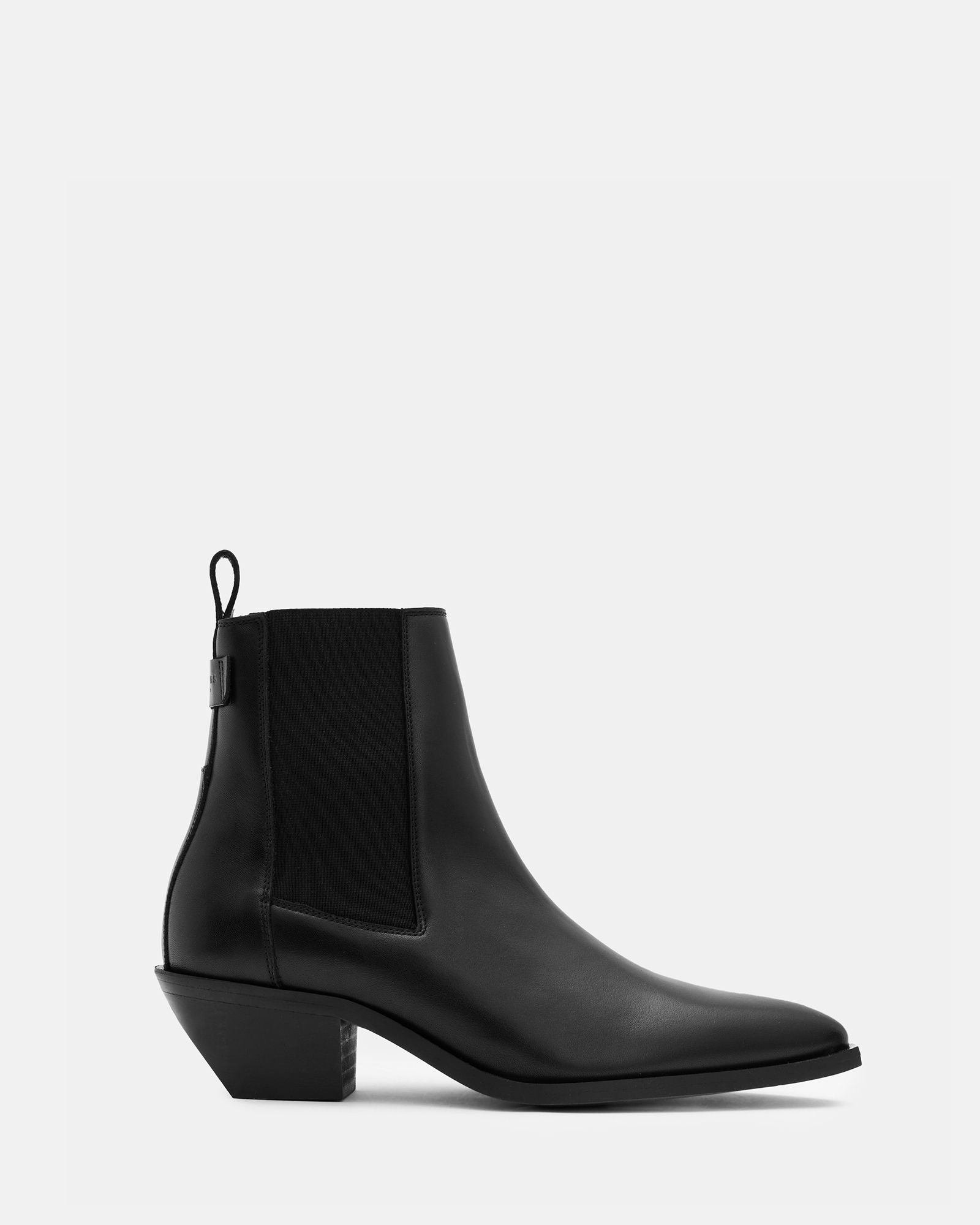 AllSaints Fox Pointed Toe Leather Chelsea Boots