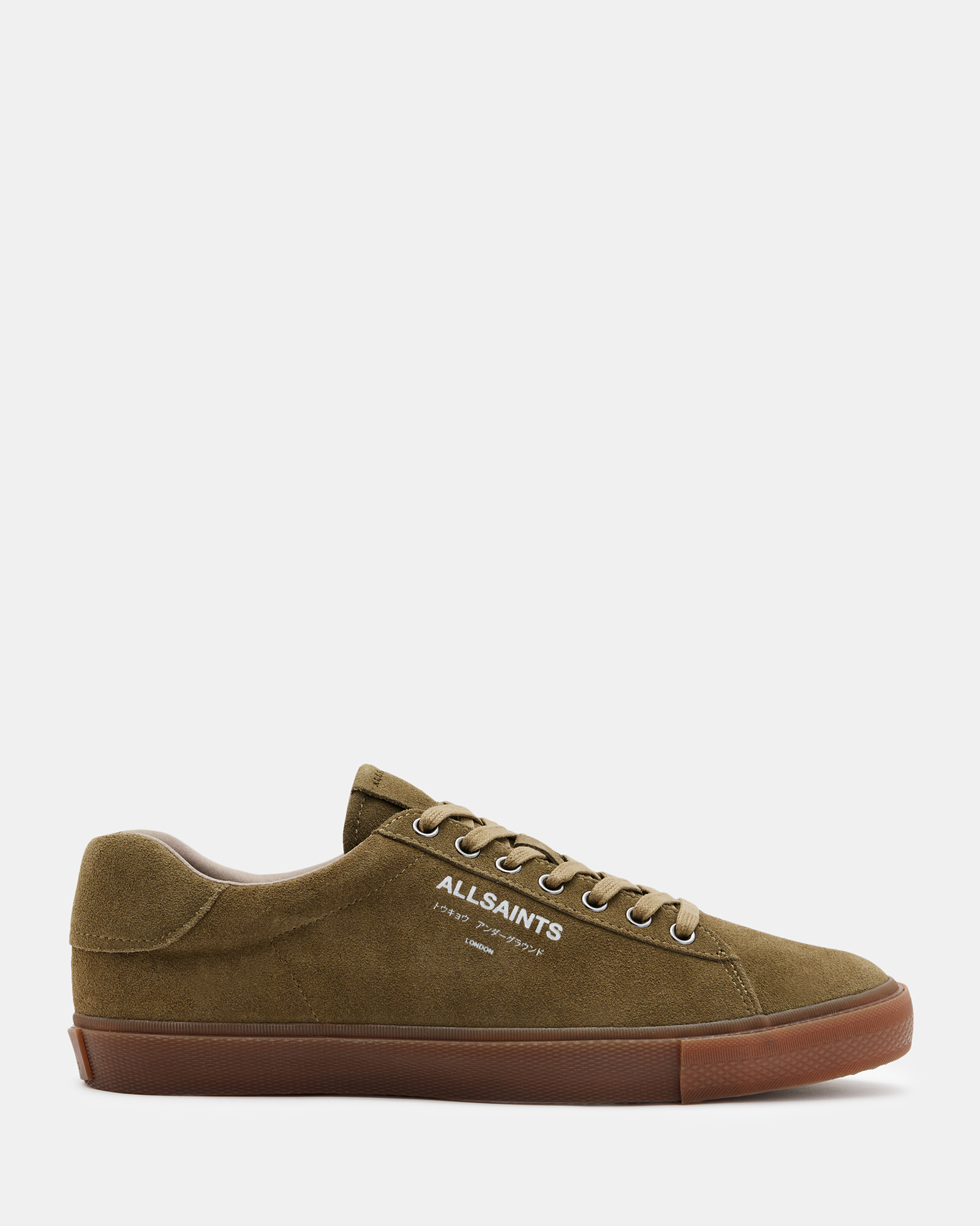 Underground Suede Low Top Sneakers Khaki | ALLSAINTS US