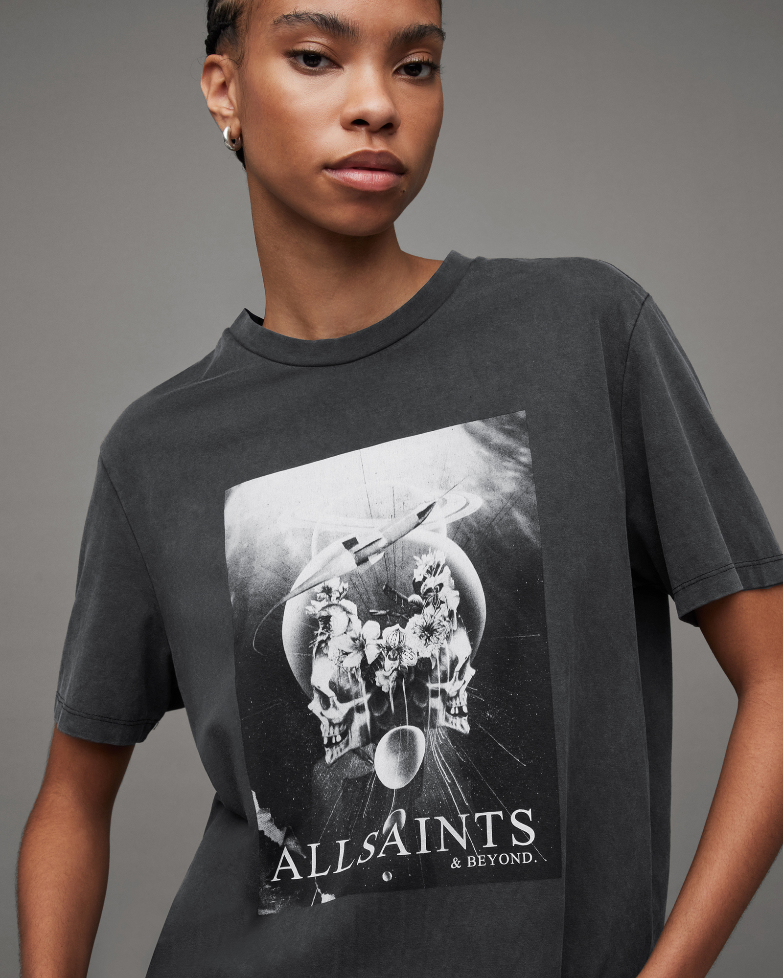 All saints shop skull t shirt