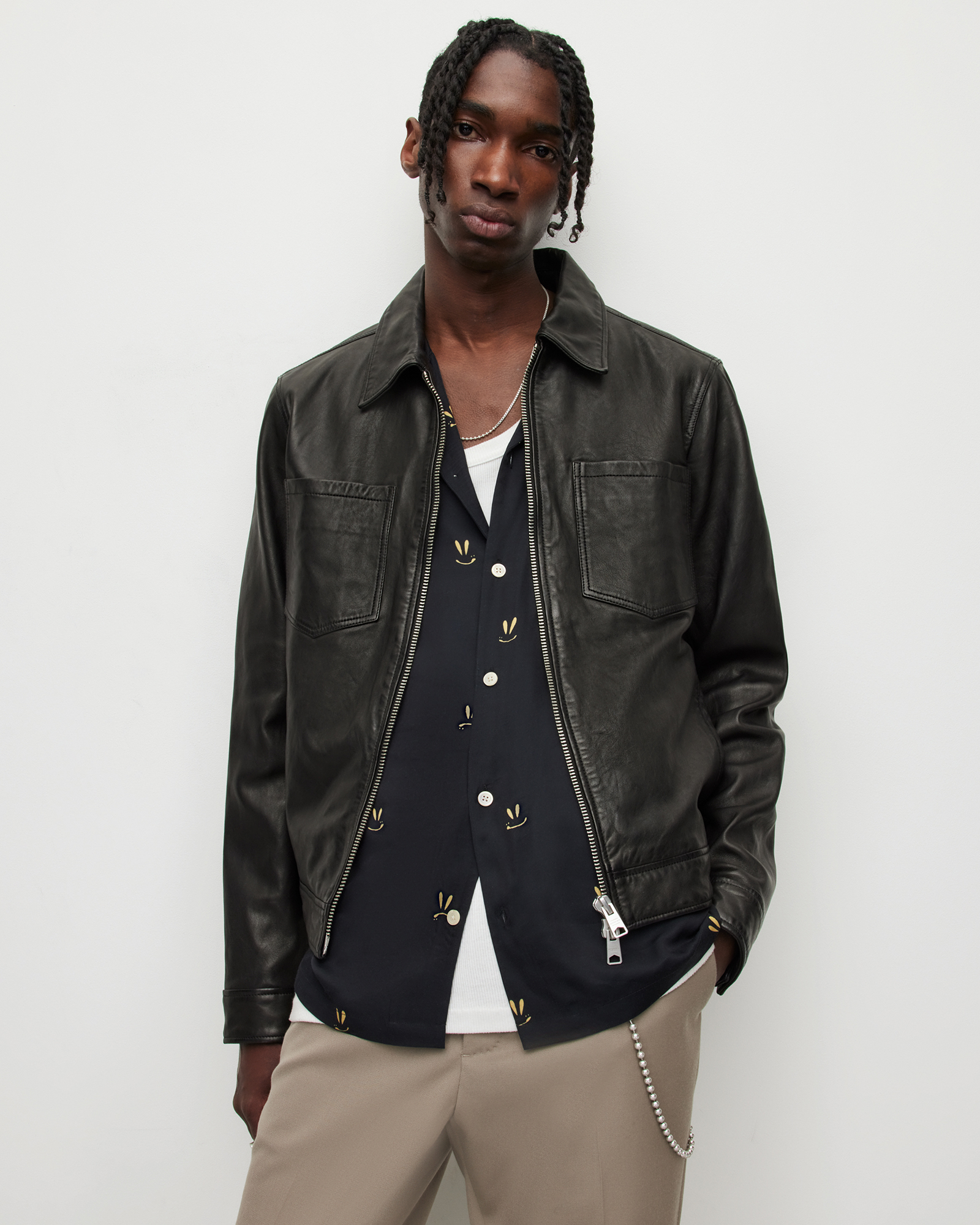 Aloy Leather Jacket Black | ALLSAINTS US