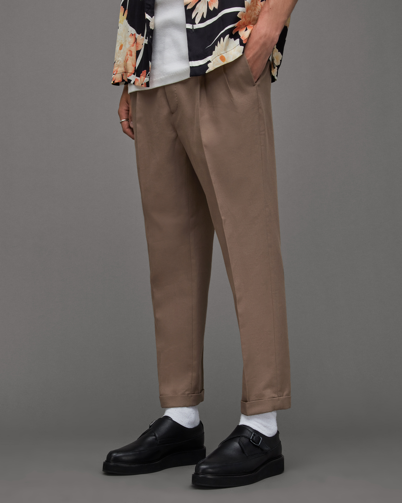 Satin Brown Pantalon: Tall – STAND TALL.