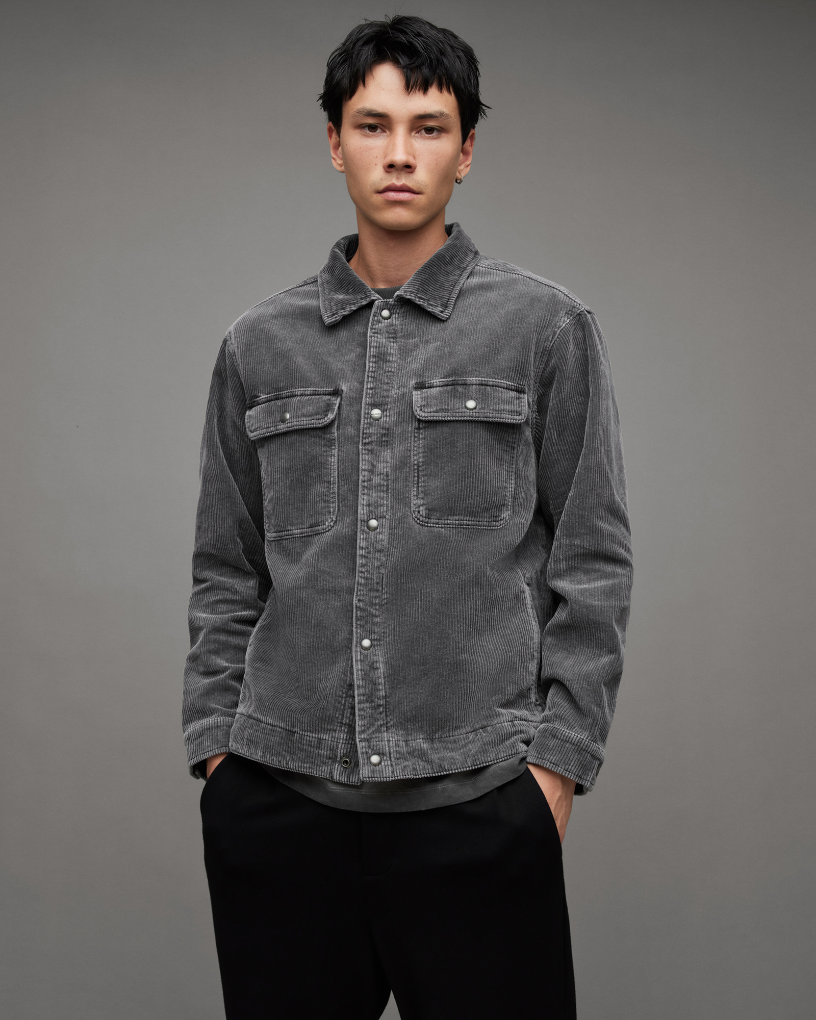 ALLSAINTS ALLSAINTS CASTLEFORD CORDUROY RELAXED FIT SHIRT