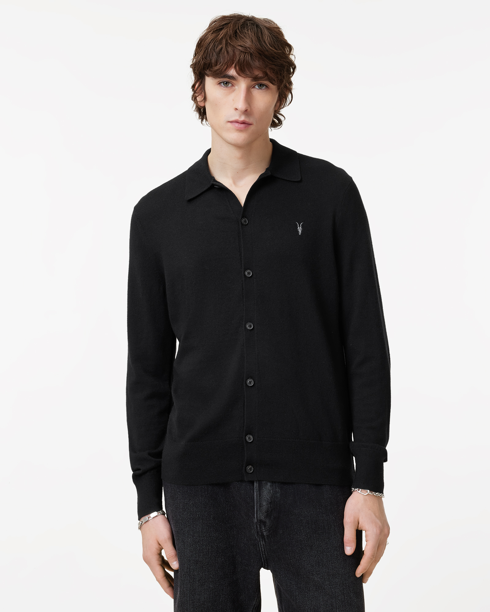 Allsaints top Midnight Cardigan Oversized Men's Medium NWT Retails at $245