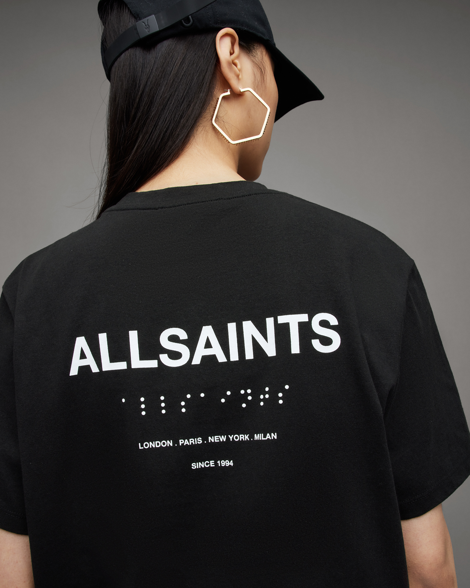 AllSaints Women's Bryn Boyfriend Tee - Black - Size S