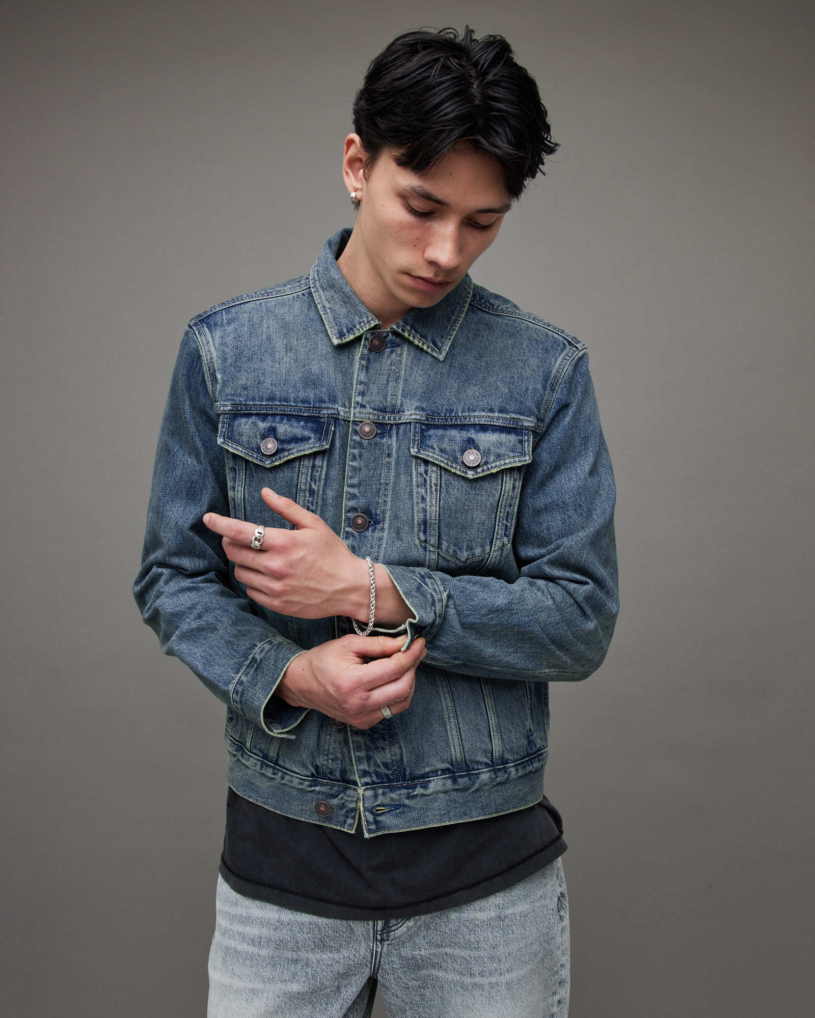 Regular Overdye Washed Denim Jacket