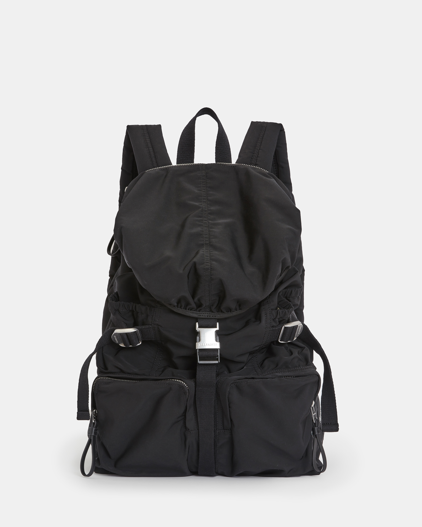 Ren Recycled Hiking Drawstring Backpack Black | ALLSAINTS US