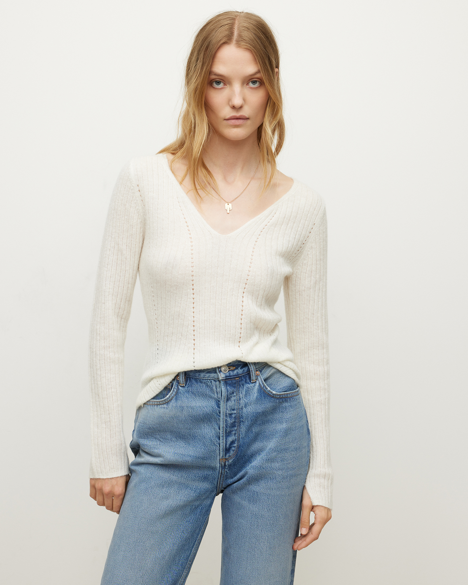 Rhoda Sweater Chalk White | ALLSAINTS US