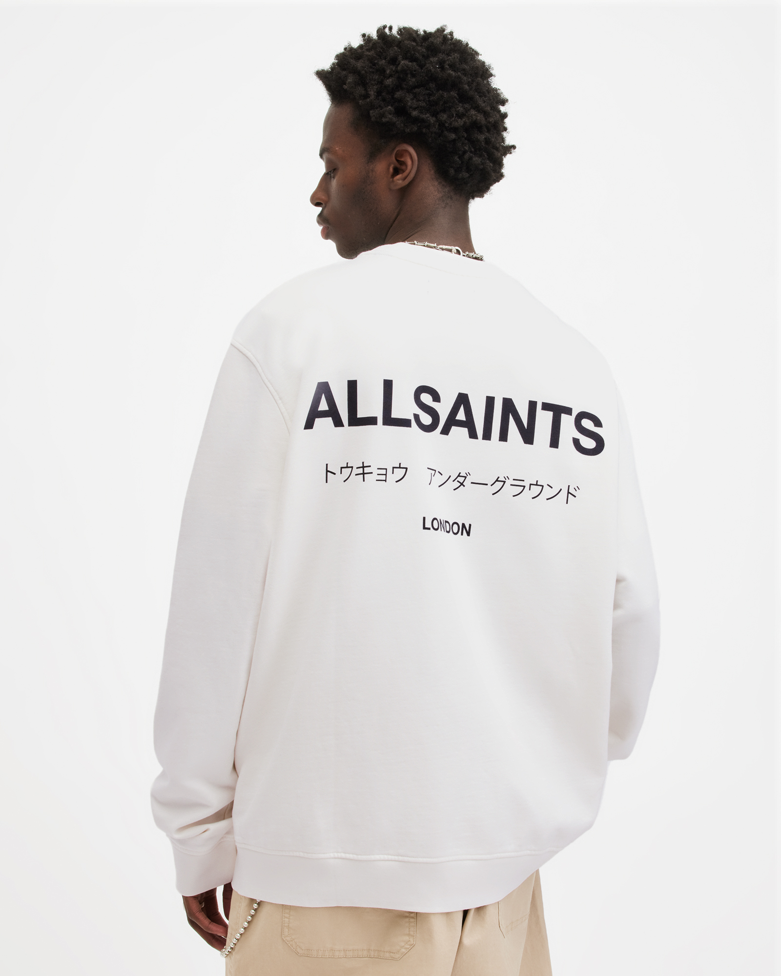 All saints white hoodie best sale