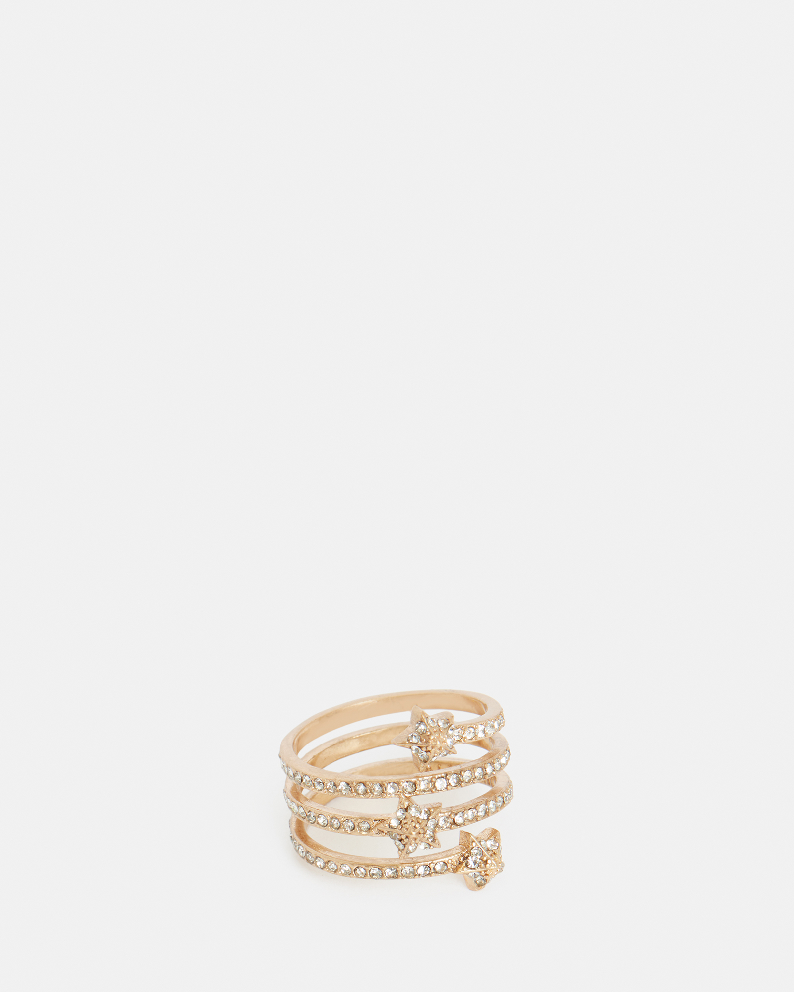 Bella Gold Tone Star Ring WARM BRASS | ALLSAINTS US